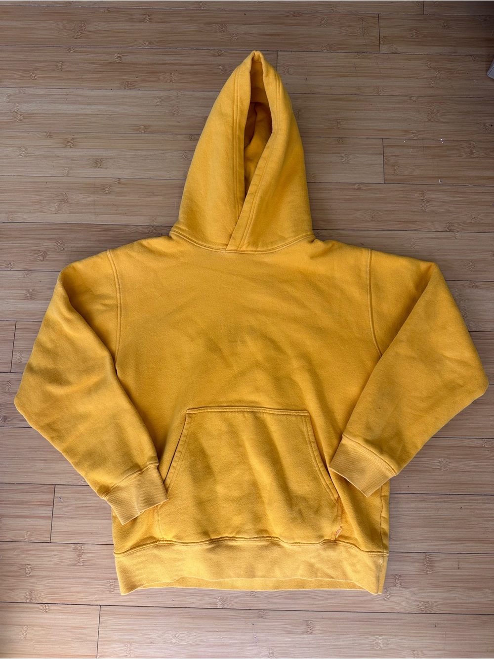 TNA Yellow Hooded Pullover Sweatshirt
